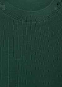 Regular-fit textured t-shirt