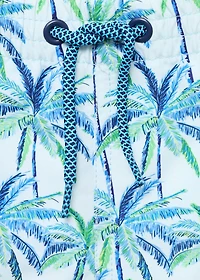 Palm trees print swimsuit trunks
