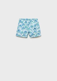 Palm trees print swimsuit trunks