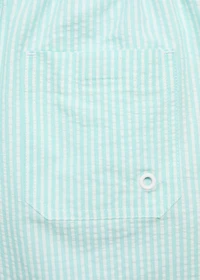 Seersucker striped swimsuit