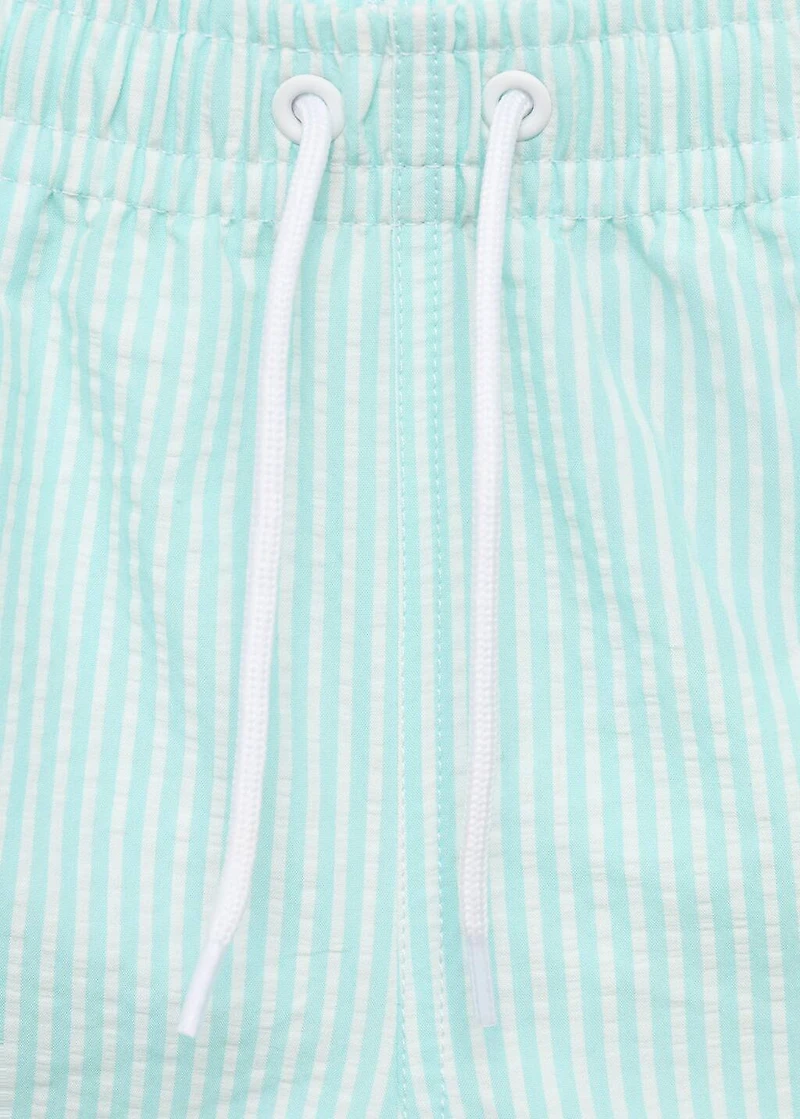 Seersucker striped swimsuit
