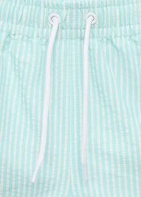 Seersucker striped swimsuit