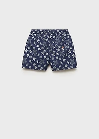 Marine-print swimsuit