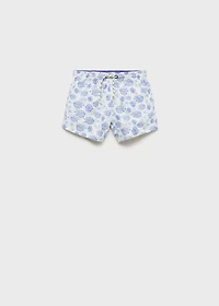 Marine-print swimsuit