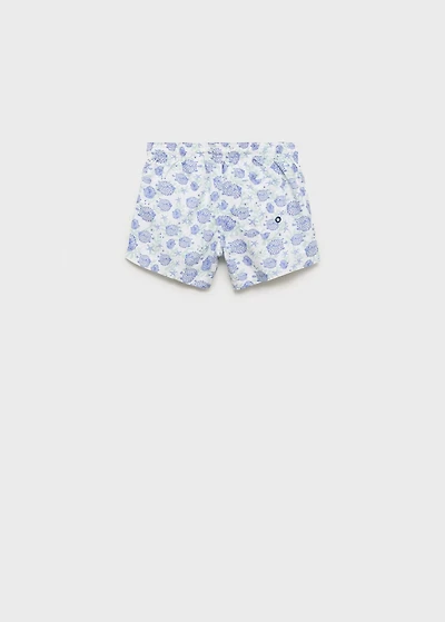 Marine-print swimsuit