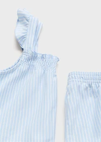 Striped cotton pyjama pack