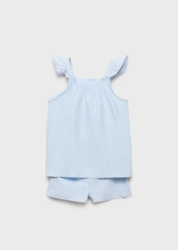 Striped cotton pyjama pack