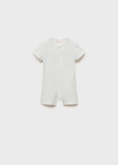 Striped bodysuit pyjamas
