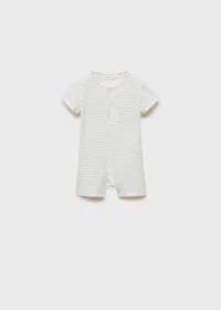 Striped bodysuit pyjamas