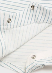 Striped bodysuit pyjamas
