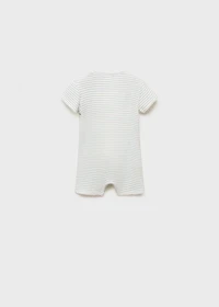 Striped bodysuit pyjamas