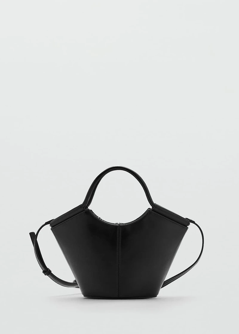 Mini shopper-style shoulder bag