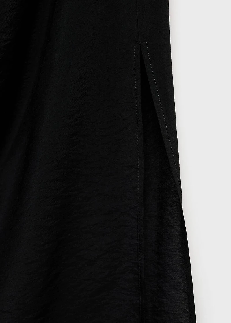 Draped straight dress