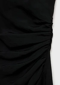 Draped straight dress