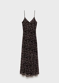 Devoré floral dress