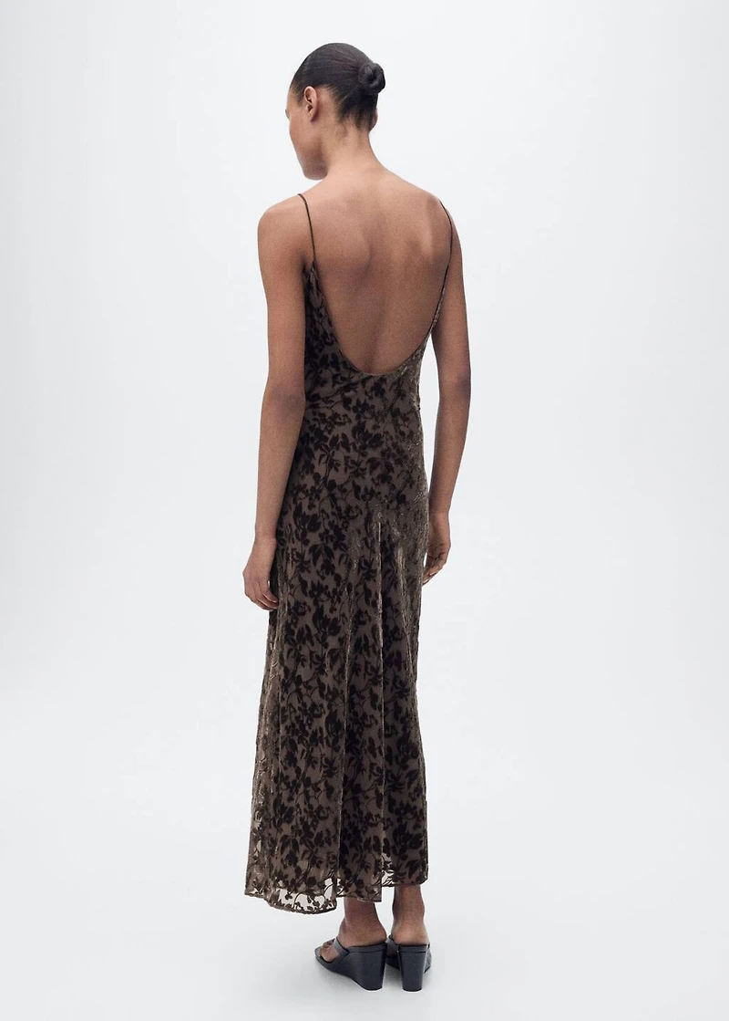 Devoré floral dress
