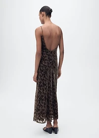 Devoré floral dress