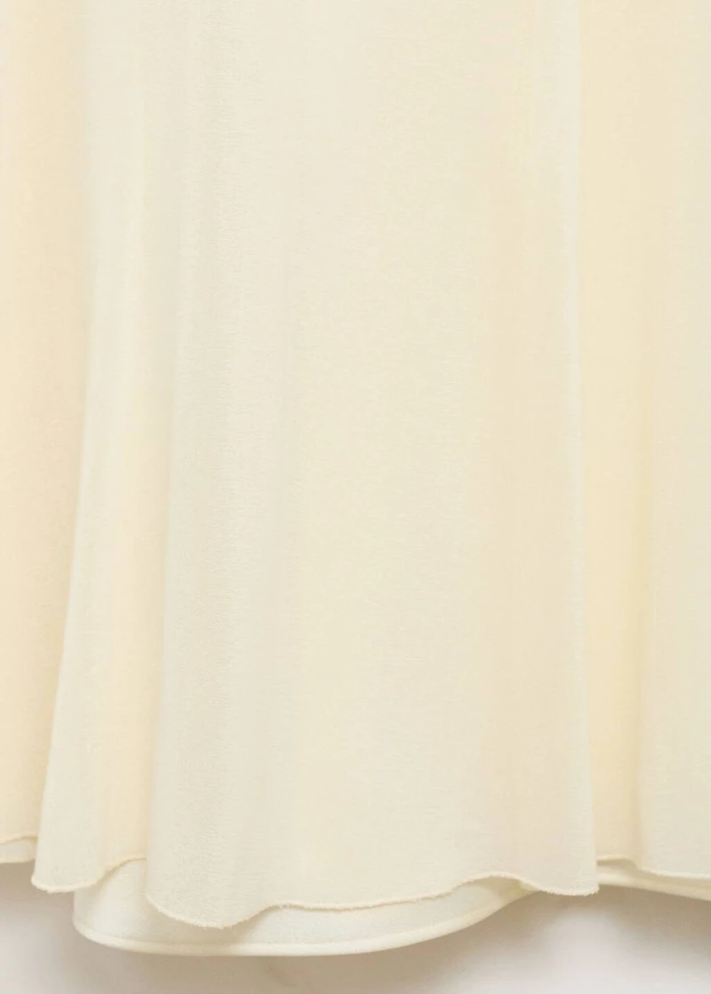 Semi-transparent combination dress