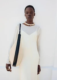 Semi-transparent combination dress