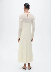 Semi-transparent combination dress
