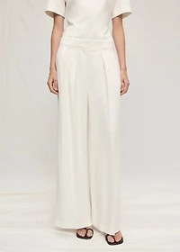 Lyocell suit pants with pleats