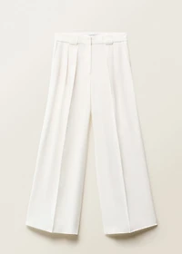Lyocell suit pants with pleats