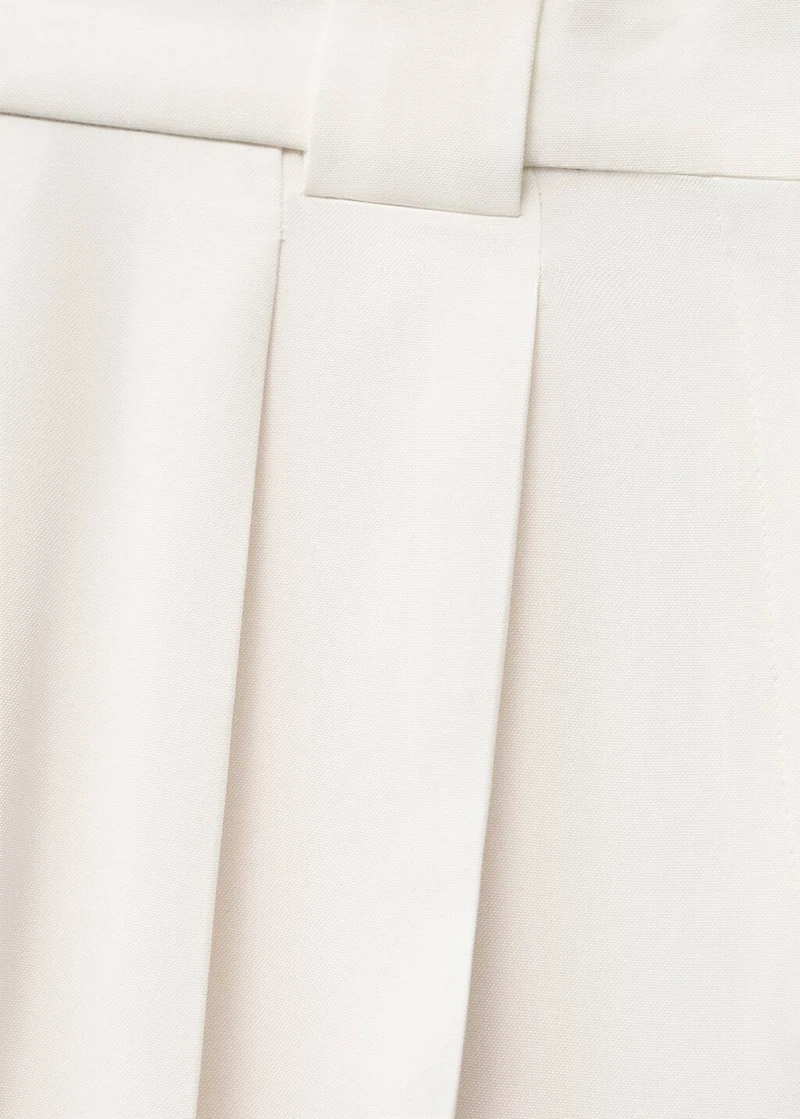 Lyocell suit pants with pleats