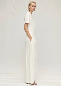 Lyocell suit pants with pleats