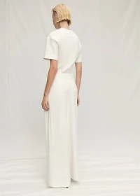 Lyocell suit pants with pleats