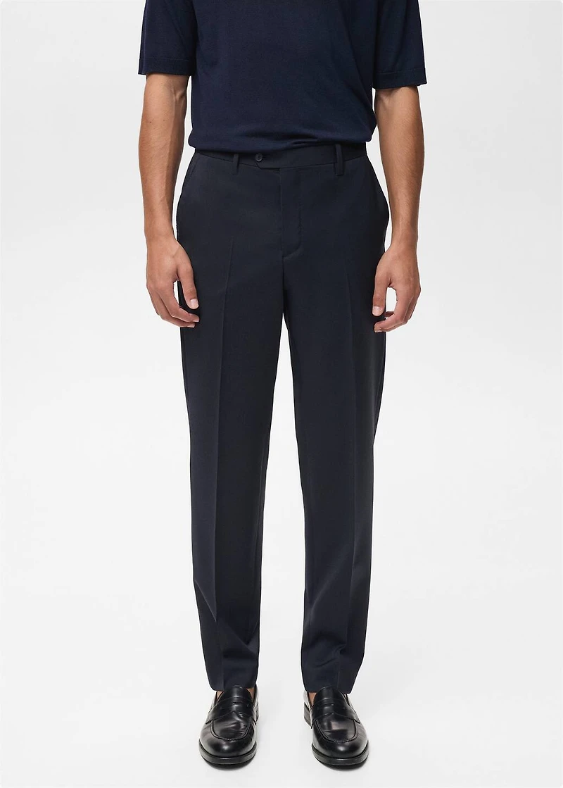 Cool wool suit pants