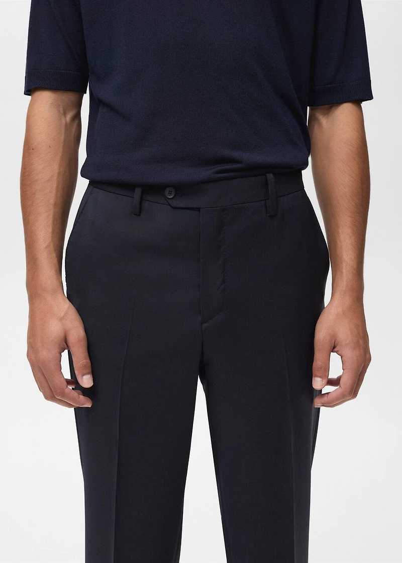 Cool wool suit pants