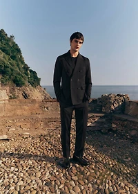 Cool wool suit pants