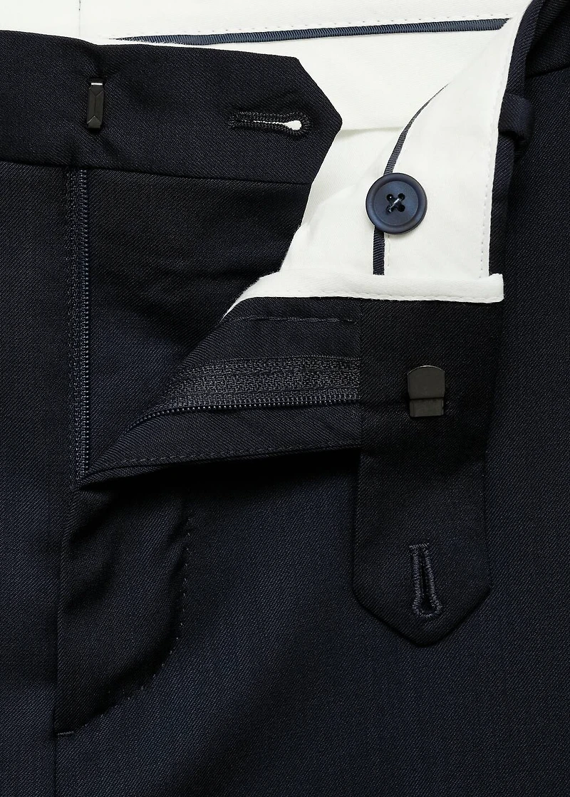 Cool wool suit pants