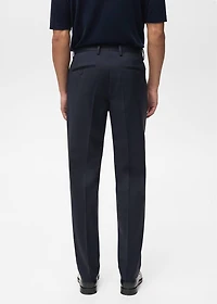 Cool wool suit pants