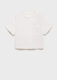 Cropped t-shirt with pocket