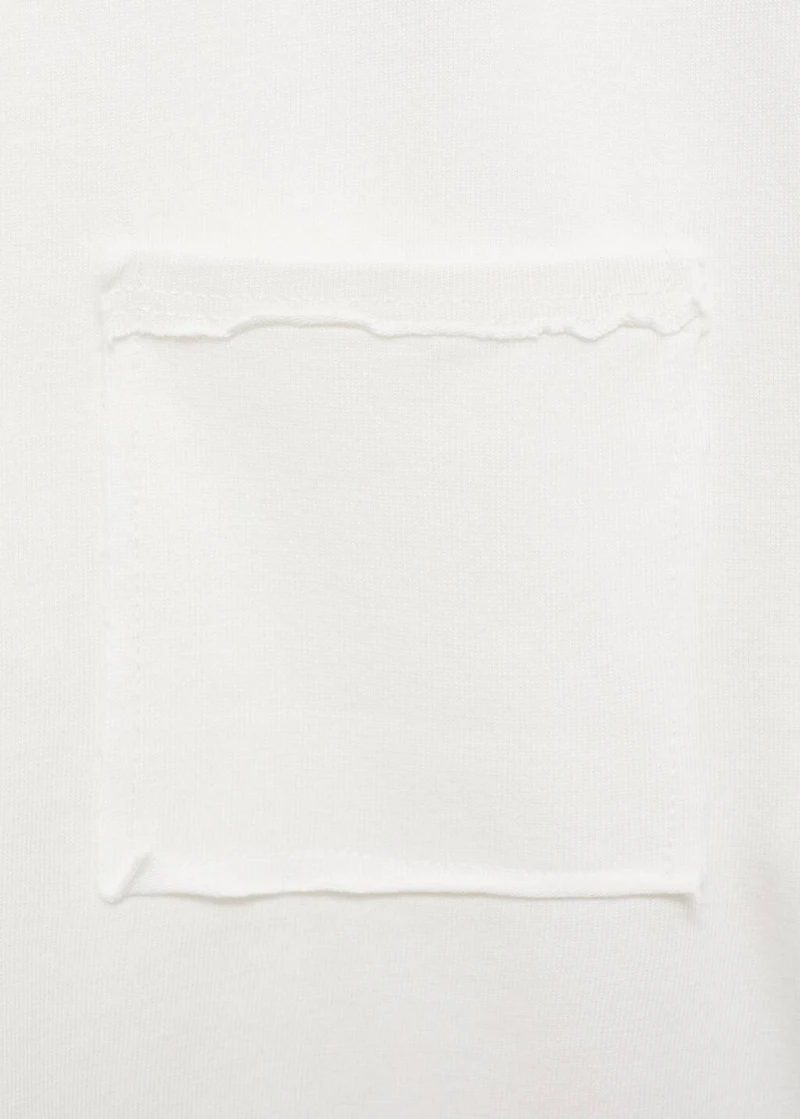 Cropped t-shirt with pocket