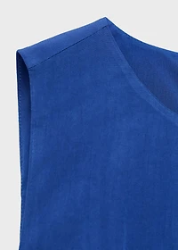 Midi-dress with puffed hem