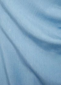 Draped asymmetrical lyocell dress