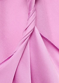 Asymmetrical satin dress