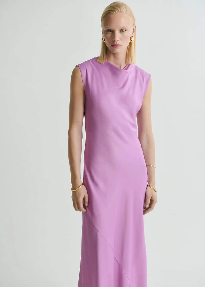 Satin midi dress