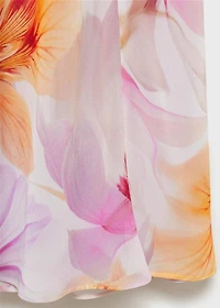 Floral dress with ruffle detail