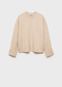 Rolled-up sleeves sweater