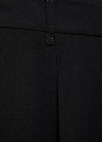 Straight-fit pleated pants