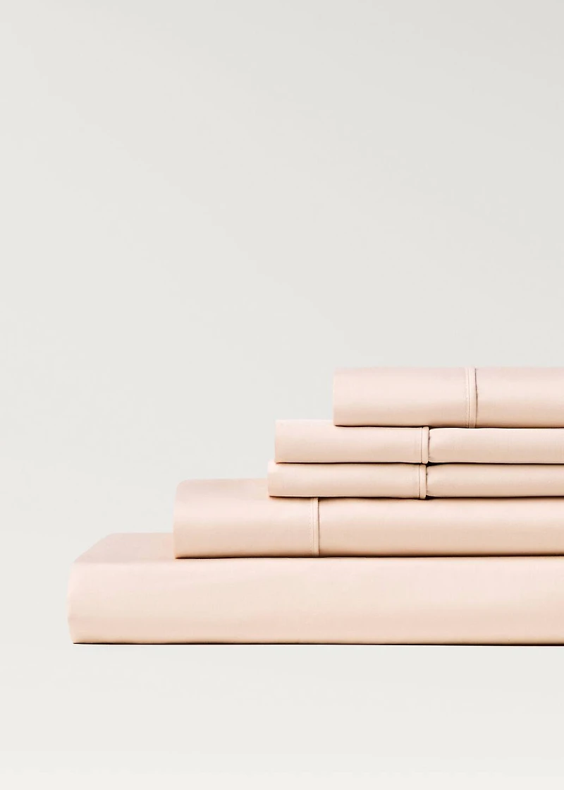 600-thread washed cotton top sheet for / cm bed