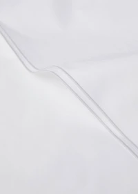 Percale cotton top sheet with double overlock for 135/140 cm bed