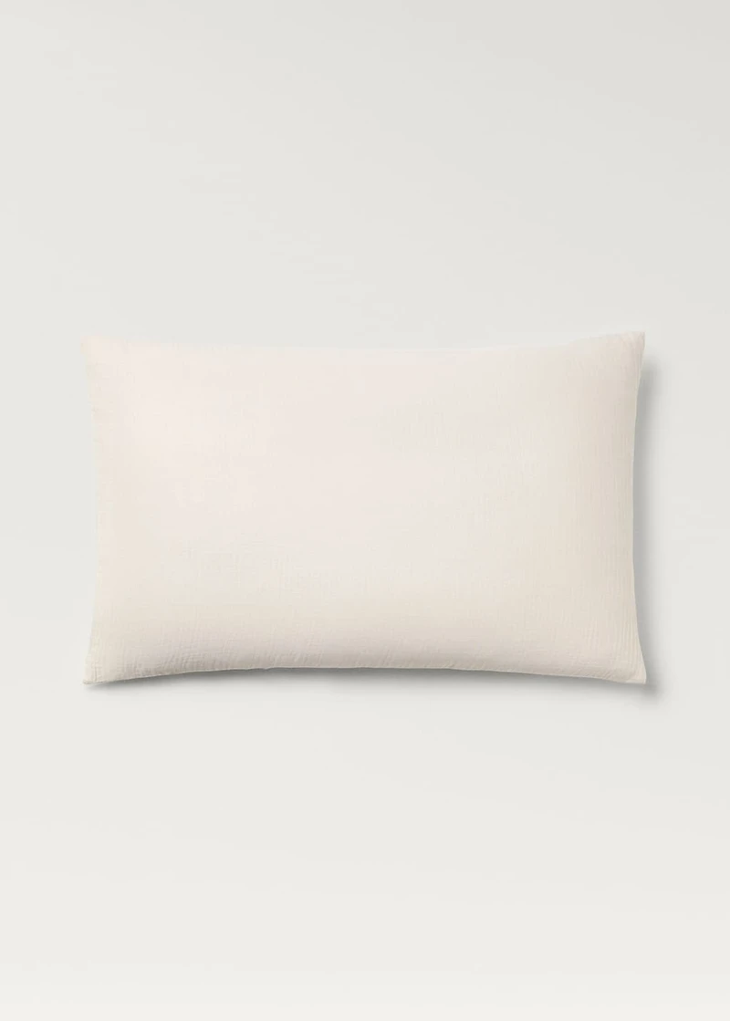 Two cotton gauze pillowcases 50x75 cm