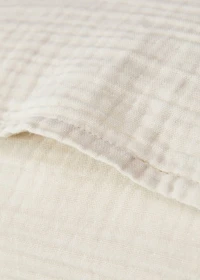 Two cotton gauze pillowcases 50x75 cm