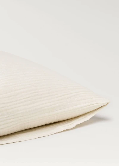 Two cotton gauze pillowcases 60x60 cm