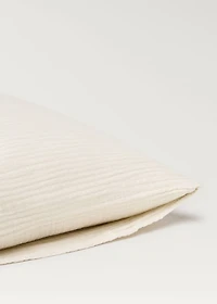 Two cotton gauze pillowcases 60x60 cm