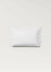 Cotton pillowcase with lace embroidery 118x197 inches